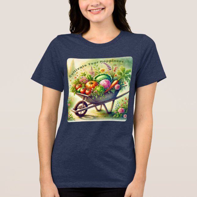 Camiseta Triblenda Cultivar tu felicidad (Anverso)