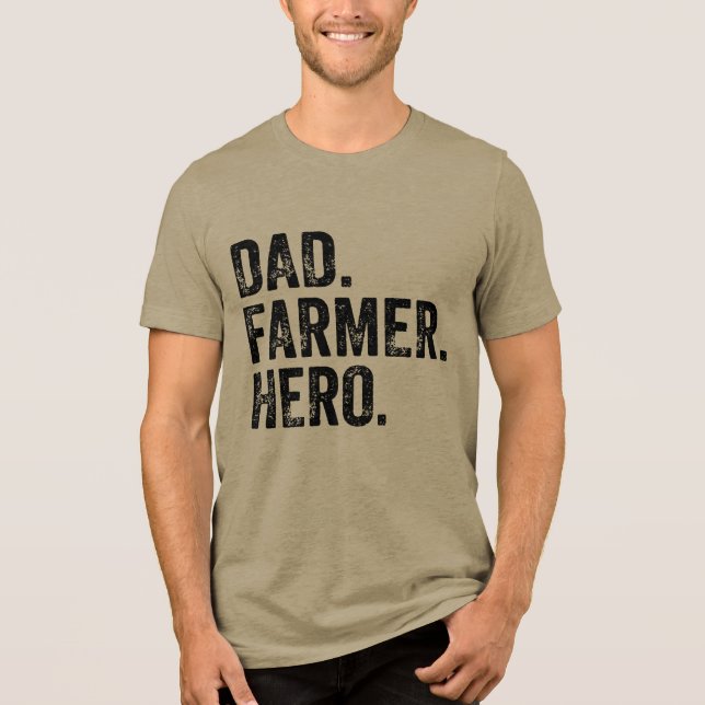 Camiseta Triblenda Cultivo del Día del Héroe Héroe de Padre (Anverso)