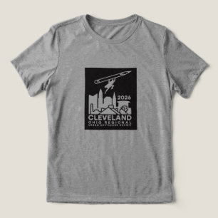 Camiseta Triblenda Cumbre de Urban Sketchers 2026 - Cleveland - Mujer