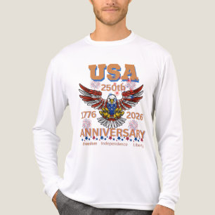 Camiseta Triblenda Cumpleaños 250 de América águila calva 4 de julio