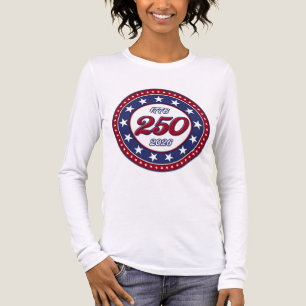 Camiseta Triblenda Cumpleaños 250 de América con bandera de EE. UU.