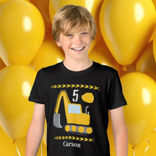 Camiseta Triblenda Cumpleaños de Personalizados de vehículos de const