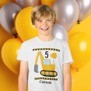 Camiseta Triblenda Cumpleaños de Personalizados de vehículos de const