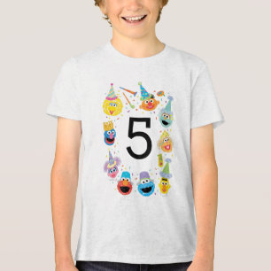 Camiseta Triblenda Cumpleaños de Sesame Street Confetti