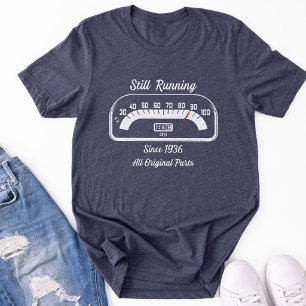 Camiseta Triblenda Cumpleaños divertido 90 Odómetro Amante de los coc