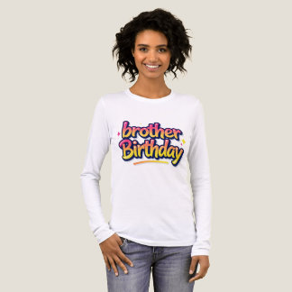 Camiseta Triblenda Cumpleaños Hermano Grafiti Colorido Letra a Mano