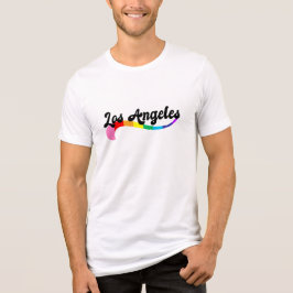 Camiseta Triblenda Cumpleaños Orgullo de Los Ángeles con Letra Retro
