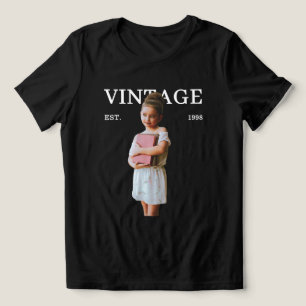 Camiseta Triblenda Cumpleaños personalizado 30 40 vintage con foto y 