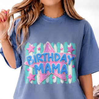 Camiseta Triblenda Cumpleaños Personalizado Mama Caprichoso Pintado a