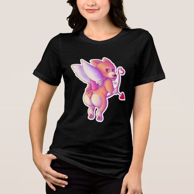 Camiseta Triblenda Cupid Corgi (Anverso)