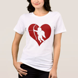 Camiseta Triblenda Cupido dentro de un corazón