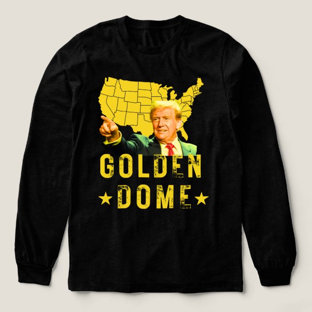 Camiseta Triblenda Cúpula dorada Trump Gran Mapa Estadounidense Patri (Diseño traserp)