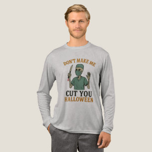 Camiseta Triblenda Curiosa de Cirugía de Halloween divertida