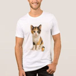 Camiseta Triblenda Curiosidad de Calico - Gatito con bola pop de colo