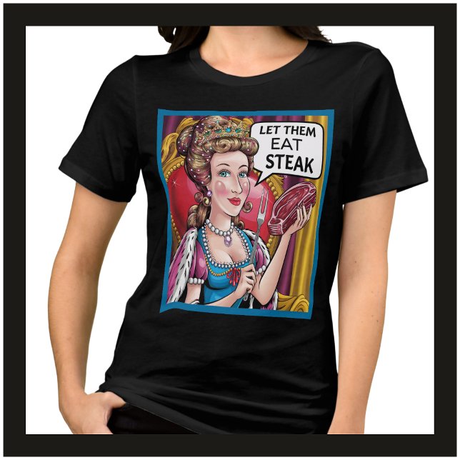 Camiseta Triblenda Curioso Carnivore Ketovore Keto Déjalos Comer Carn (Funny Carnivore Ketovore Keto Let Them Eat Steak Tshirt for Women. The Perfect Gift For Her!)