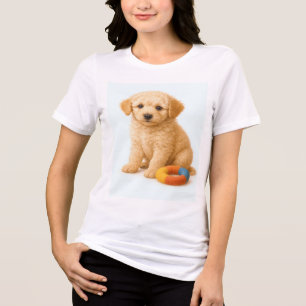 Camiseta Triblenda Curly Cue - Cachorro de cangrejo con juguete de an