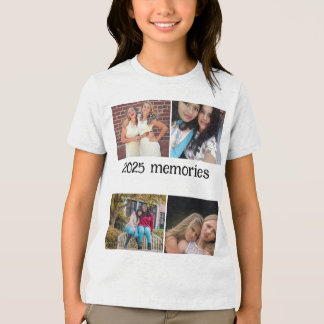 CAMISETA TRIBLENDA CUSTOM  2025 MEMORIES 4 PHOTO COLLAGE