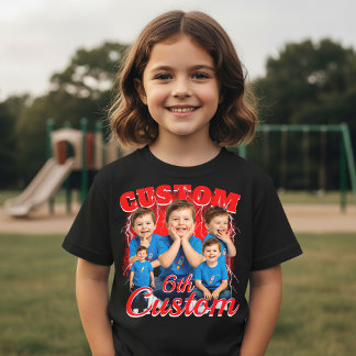 Camiseta Triblenda Custom birthday gift bootleg for your Kid 90s
