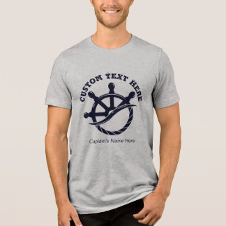 Camiseta Triblenda Custom Captain Boat Nautical Gift