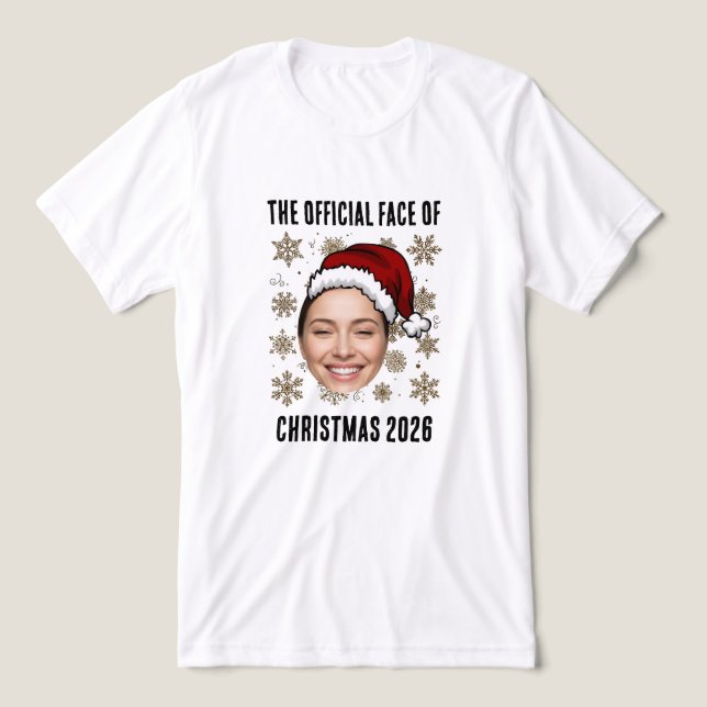 Camiseta Triblenda Custom Christmas Face Design (Diseño delantero )
