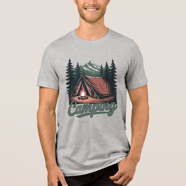 Camiseta Triblenda Custom Name Camping (Anverso)