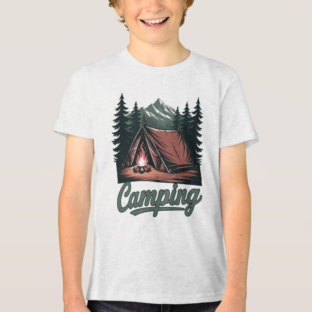 Camiseta Triblenda Custom Name Camping (Anverso)