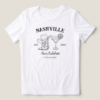 Camiseta Triblenda Custom Nashville Rodeo, Cowgirl, Funny Bachelorett