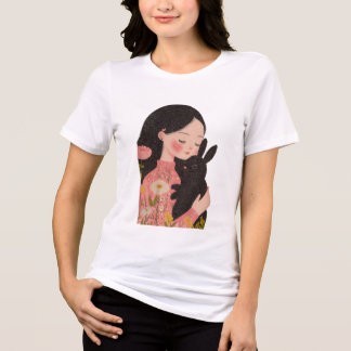 Camiseta Triblenda Custom Pet and Owner Portrait Pet Illustration Por