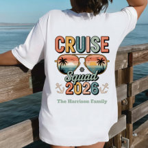 Custom Retro Cruise Squad 2026 Vacaciones Familiar