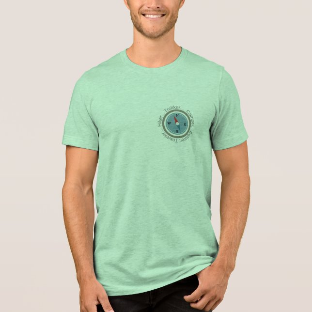 Camiseta Triblenda Custom "Traveler & Explorer" Compass T-Shirt – Min (Anverso)