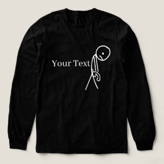 Camiseta Triblenda Customised "Sad Stickman +18" Adult Humor Design