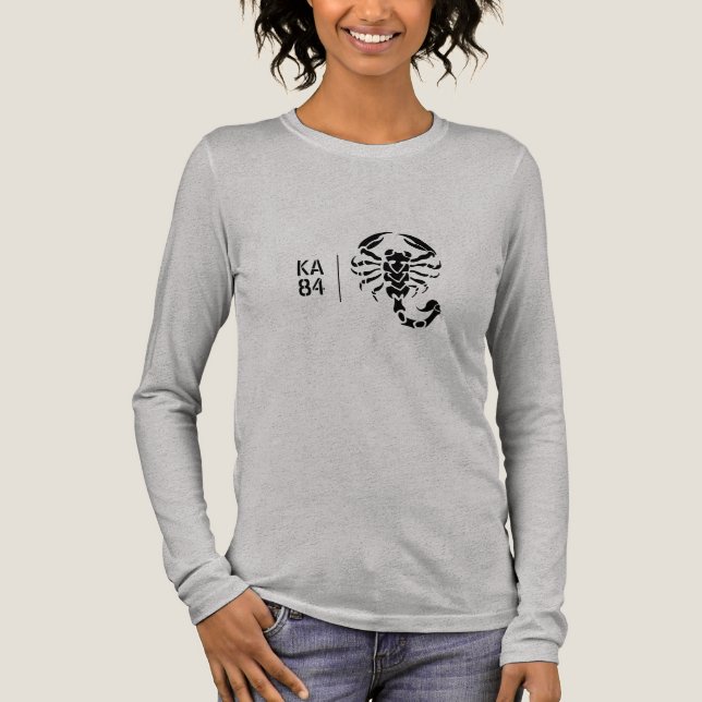 Camiseta Triblenda Customizable - Scorpion and Your Initials (Anverso)
