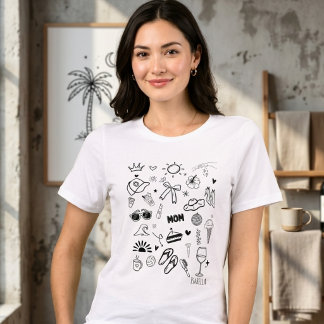 Camiseta Triblenda Customized Summer Vibes Mom T-Shirt