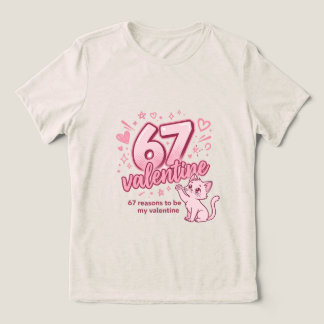 Camiseta Triblenda Cute 67 valentine catT-Shirt
