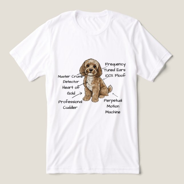 Camiseta Triblenda Cute Anatomy of a Cockapoo Dog Lover Gift (Diseño delantero )