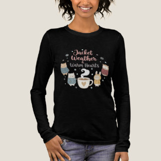 Camiseta Triblenda Cute Animales De Invierno Chaqueta Clima Amante De