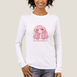 Camiseta Triblenda Cute Anime Valentine Sweatshirt