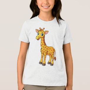 Camiseta Triblenda Cute Baby Giraffe Personalizado-35281