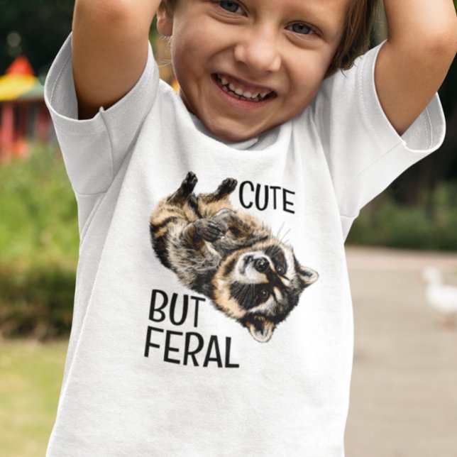 Camiseta Triblenda Cute But Feral Raccoon Trash Panda  (Subido por el creador)