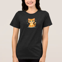 Camiseta Triblenda **Cute Cartoon Cat – Adorable Kitty Illustration**
