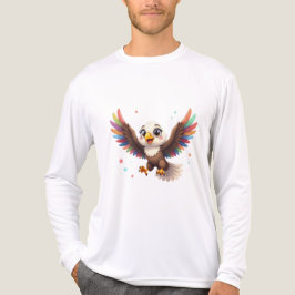 Camiseta Triblenda Cute Cartoon Eagle Flying – Friendly Vector Art