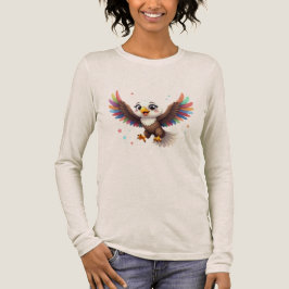 Camiseta Triblenda Cute Cartoon Eagle Flying – Friendly Vector Art