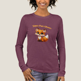 Camiseta Triblenda Cute Cartoon Fox – Adorable Kawaii Style