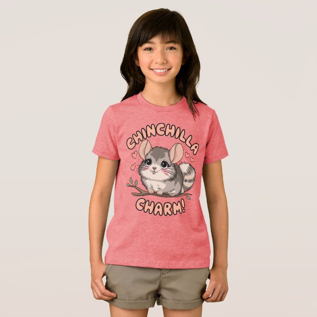 Camiseta Triblenda Cute Chinchilla Charm ( Anverso Completo)