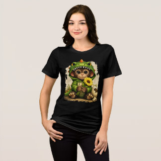 Camiseta Triblenda Cute Dino Monkey T-Shirt – Adorable Animal Gift