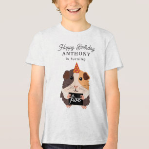 Camiseta Triblenda Cute divertidos conejillos de indias mascotas cump