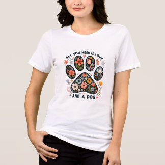 Camiseta Triblenda Cute Dog TShirt Tee para la camiseta del amante de