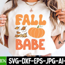 Cute Fall Babe Calabaza Otoño