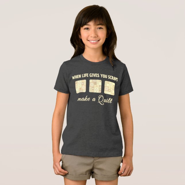 Camiseta Triblenda Cute & Floral Patchwork Pattern in Pastel Colours ( Anverso Completo)