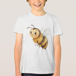 Camiseta Triblenda Cute Friendly Bumblebee Illustration